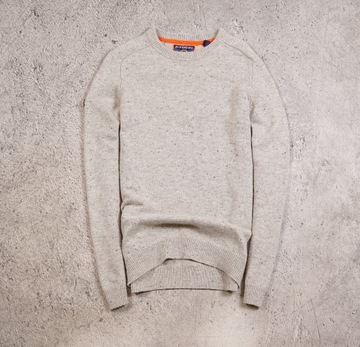 SUPERDRY JAPAN _ SWETER _ S / M _ MEN _ 60% WEŁNA