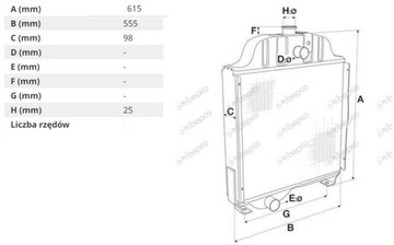 КОРПУС ВОДООХЛАДИТЕЛЯ JX NEW HOLLAND TD