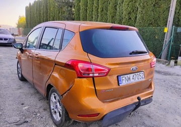 Ford B-MAX 1.0 EcoBoost 100KM 2016 Ford B-MAX 2016r, 1.0 Benzyna. Uszkodzony przod i lekko tyl . Benzyna, zdjęcie 4