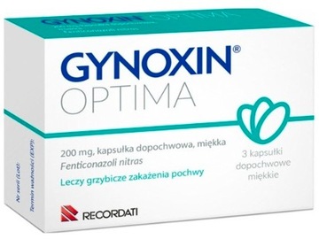 Gynoxin Optima 200 mg kapsułki dopochwowe 3 kaps.