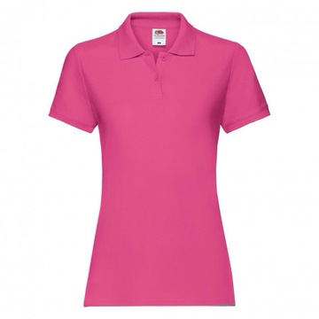 Koszulka damska Premium Polo FruitLoom Fuchsia L