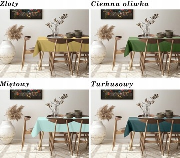 СКАТЕРТЬ СТОЙКАЯ К ПЯТЯНЯМ - 4 СЕЗОНА - ЦВЕТА 140X360 СМ