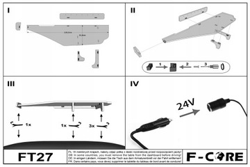 Полка TIR MERCEDES ACTROS MP4 11-19 LED кокпит MP4