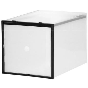 10x КОРОБКА-ОРГАНИЗАТОР ДЛЯ ОБУВИ КОНТЕЙНЕР С ЯЩИКОМ 20,5x28x20 см, БОЛЬШОЙ, ПРОЧНЫЙ