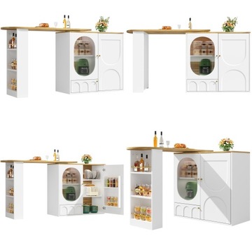 360 ° Ротаривый бар, обеденный стол с хранением, кухонный остров