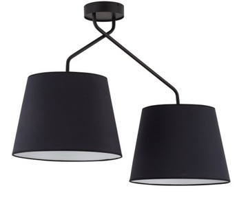 Designerski Nowoczesny SIGMA LIZBONA 2 plafon czarny LED