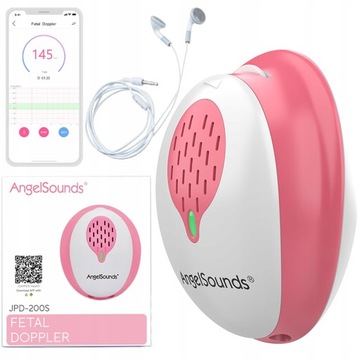 ZESTAW Medyczny Detektor tętna płodu ANGEL SOUNDS słuchawki 3MHZ+ żel