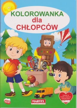 Kolorowanka A4 DLA CHŁOPCÓW 32 obrazy komentarzem