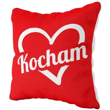 Poszewka PREMIUM Minky | WALENTYNKI|40x40|KOCHAM