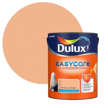 DULUX EASYCARE FARBA LATEKSOWA PLAMOODPORNA Morelowy na okragło 5L