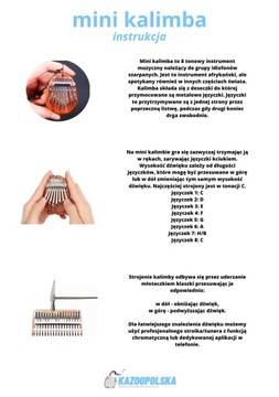 Коробка-цепочка для ремешка mini KALIMBA в форме сердца, 8 тонов