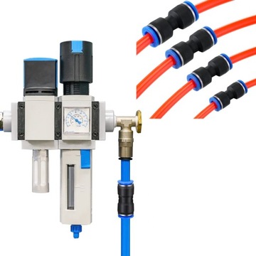 ПРЯМОЙ ВСТАВНОЙ ПНЕВМАТИЧЕСКИЙ РАЗЪЕМ БЫСТРОСОЕДИНИТЕЛЬ TIR 4–12 ММ НАБОР ИЗ 60 ШТ.