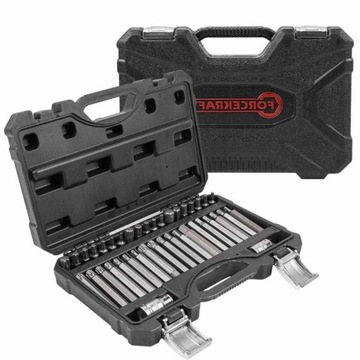 ZESTAW BITÓW TORX SPLINE HEX 40ELM WALIZKA BIT KRÓTKIE DŁUGIE STAL S2