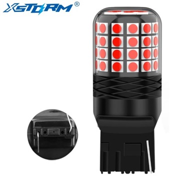 ŻARÓWKA LED W21W T20 XSTORM CZERWONA STOPU CANBUS POZYCJA