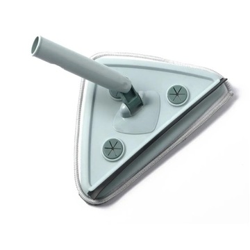 Треугольная вращающаяся на 360° швабра для чистки окон, стекол, регулируемая, 130 см