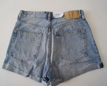 szorty dżinsowe high mom jeans H&M 36 S K170