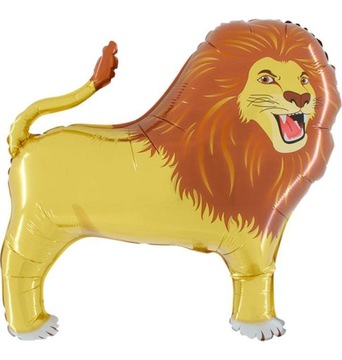 Balon foliowy Lew zwierzaki ZOO 61cm