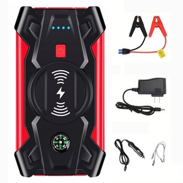 URZĄDZENIE ROZRUCHOWE DO SAMOCHODU ZESTAW PRZENOŚNY 20000mAh 12 V