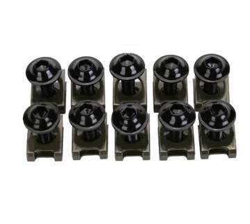 ВИНТ 10 ШТ. М-6 ДЛЯ ОБТЕКТА МОТОЦИКЛА, ЗЕЛЕНЫЙ