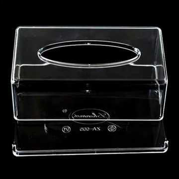 Transparent Tissue Box Napkin Holder Living Room Home Organizer Paper