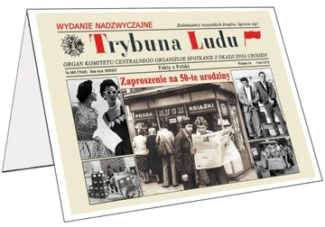 ZAPROSZENIA na 18 30 40 50 60 urodziny + GRATIS