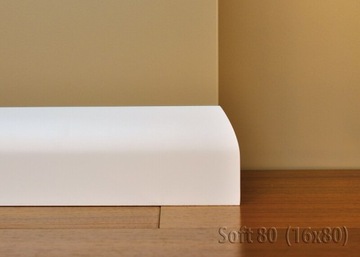 Listwa przypodłogowa MDF Soft 80, dł. 2,44 m