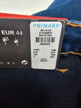 Primark spodnie jeansowe skinny pettite 44