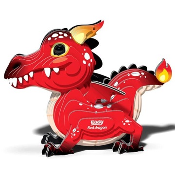 Wyobraźnia Rozwój Puzzle 3D Czerwony Smok EKO EDU