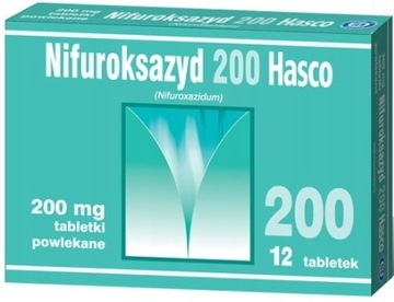 Nifuroksazyd 200 mg Hasco biegunka 12 tabletek