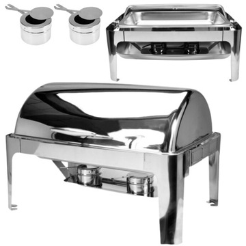 PODGRZEWACZ CATERINGOWY BUFETOWY JEDZENIA ROLL TOP GN 1/1 9L NA PASTĘ