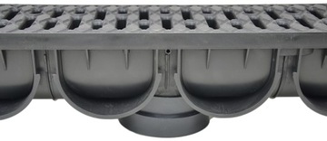 Пластиковый линейный дренаж, 100-канальный канал