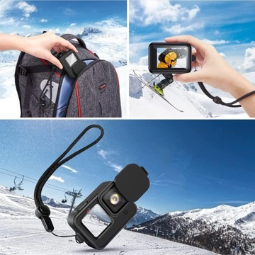СИЛИКОНОВЫЙ ЗАЩИТНЫЙ КОРПУС + ЗАКАЛЕННОЕ СТЕКЛО ДЛЯ GOPRO HERO 12 11 10 9