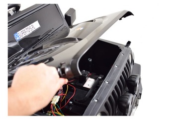 Mega Dżip Off Road 4x4, мягкие колеса, мягкое сиденье, функция качания, k