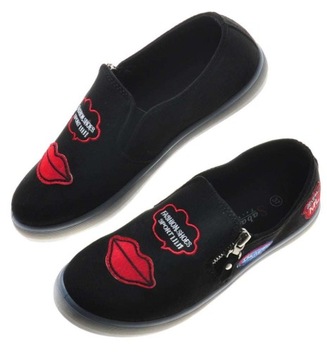 Wsuwane damskie tenisówki trampki slip on Buty wkładane 8422 38