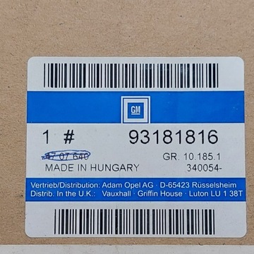 93181816 ZRCÁTKO OPEL AGILA A PRAVÉ RUČNÍ ORIG.