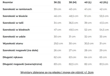 KOMBINEZON DAMSKI ELEGANCKI KOBIECY LUŹNY DŁUGI RĘKAW NIEBIESKI 42 XL