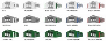5x8m 2-2,91m Namiot handlowy ogrodowy wzmocniony