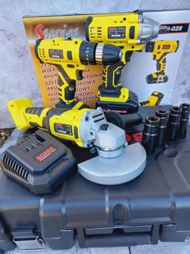 Набор аккумуляторных инструментов ОТВЕРТКА ШЛИФОВАЛЬНЫЙ КЛЮЧ SR-028