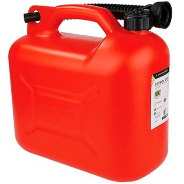 KANISTER 10L PLASTIKOWY LEKKI + LEJEK ZAPASOWY NA PALIWO ROPĘ BENZYNĘ ATEST