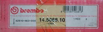 Брембо 14.5068.10 Тормозной барабан