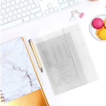 Прозрачная бумажная обложка