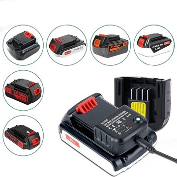 Зарядное устройство 10,8–20 В для всех моделей Black and Decker.