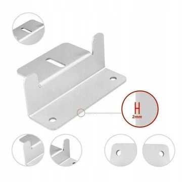 ДЕРЖАТЕЛЬ ФОТОЭЛЕКТРИЧЕСКОГО МОДУЛЯ ДЛЯ МОНТАЖА НА ПАНЕЛИ 8x
