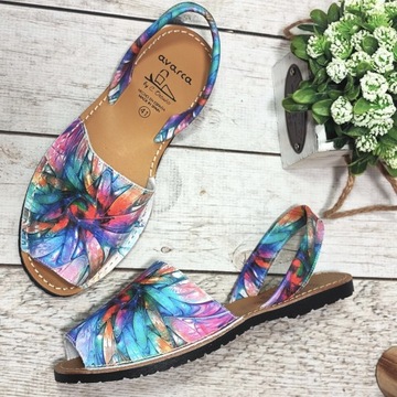 САНДАЛИИ ЖЕНСКИЕ ИЗ ИСПАНСКОЙ КОЖИ AVARCASY - 42