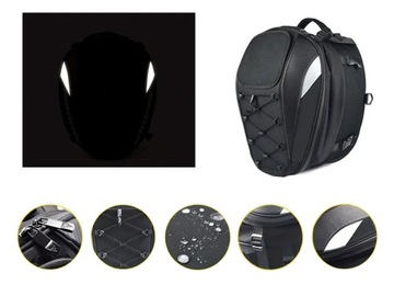 Водонепроницаемый рюкзак для мотоцикла, седельная сумка, сумка для мотоциклетного шлема 2в1