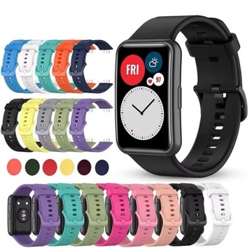ZESTAW 3x PASEK SILIKONOWY DO HUAWEI WATCH FIT - KOLORY DO WYBORU
