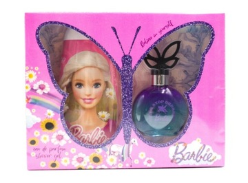 Barbie Zestaw kosmetyków perfumy 50ml + żel 250ml