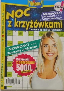 NOC Z KRZYŻÓWKAMI WIEM KRZYŻÓWKI 6/2023