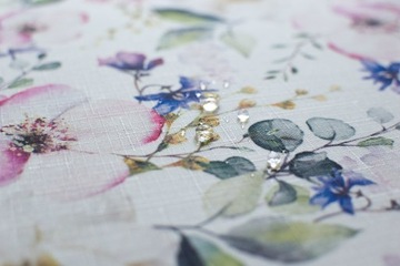 Настольная дорожка грязеотталкивающая с цветами 40Х40.