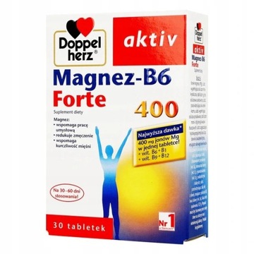 Doppelherz Aktiv Magnez-B6 Forte 400 30 tabletek